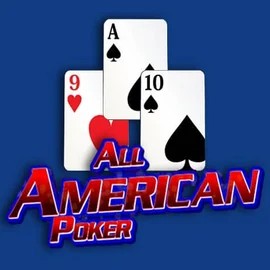 All American Poker slot logo by RTG (Reel Time Gaming) at Gonzabet Casino