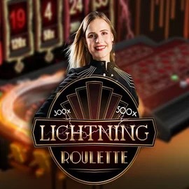 Lightning Roulette slot icon by Evolution, available at Gonzabet Casino