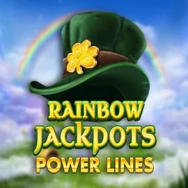 Official Jackpots logo: Rainbow Jackpots Power Lines by Red Tiger Gaming at Gonzabet Casino