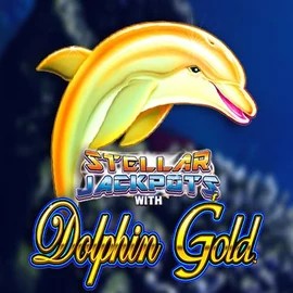Dolphin Gold with Stellar Jackpots slot visual from Lightning Box Game available on gonzabets.nl