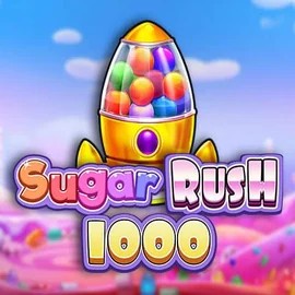 Sugar Rush 1000 slot logo by Pragmatic Play at Gonzabet Casino