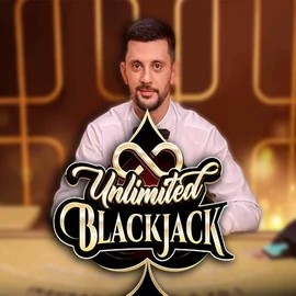 Official Live Casino logo: Unlimited Blackjack by Ezugi at Gonzabet Casino